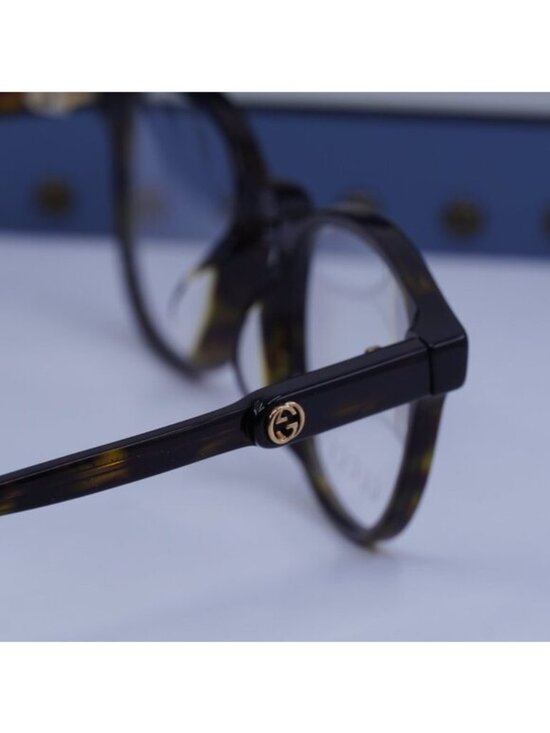 Gucci GG0556OJ 002 Square Eyeglasses - Havana 47mm main image 9